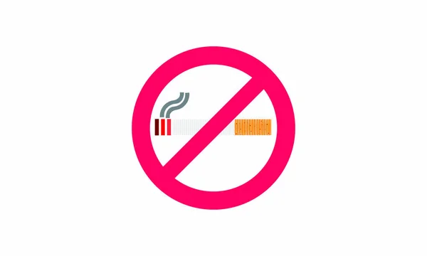 Concept of No smoking and World No Tobacco Day, Paper cut style. - Vecteur — Image vectorielle