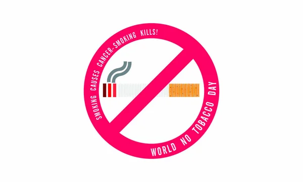 No smoking and World No Tobacco Day, Smoking Causes Cancer and smoking kills, Paper cut style. - Vecteur — Image vectorielle