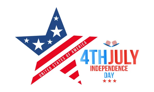 4 juli - självständighetsdagen firande bakgrund — Stock vektor
