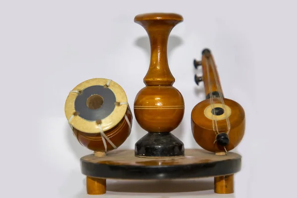 Handicraft model of veena Indian version of guitar — Stock Photo, Image
