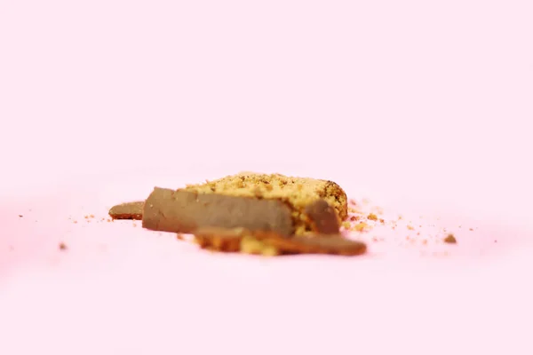 전통적 인 꿀 스펀지 케이크의 확대 사진 — 스톡 사진