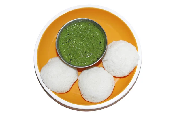 Ily Avec Chutney Menthe Coriandre Petits Déjeuners Indiens Sud — Photo