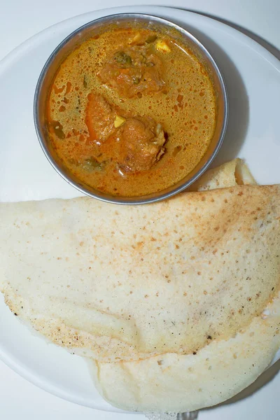 Hint Usulü Körili Tavuk Çok Popüler Bir Kahvaltı — Stok fotoğraf