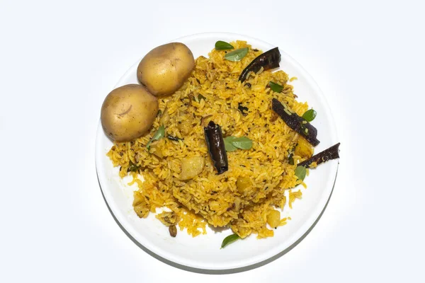 Indian Vegetables Potato Food Rices — Stock Photo, Image
