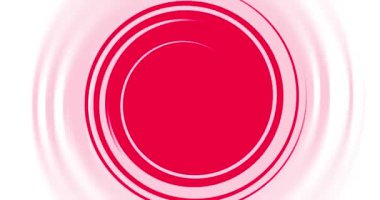 Beyaz arka planda canlı kırmızı aşk kalpleri. Hareket Canlandırması