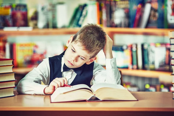 Kinder Onderwijs Levenswijze Leren Concept Met School — Stockfoto