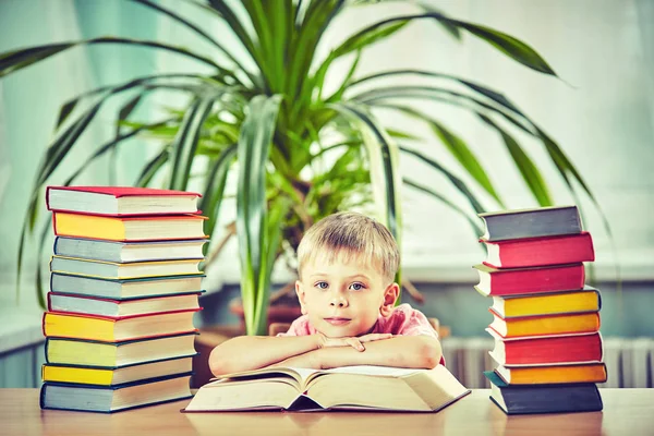 Kinder Onderwijs Levenswijze Leren Concept Met School — Stockfoto