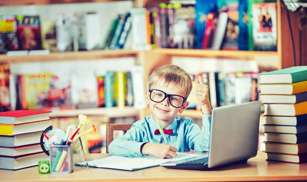 Kinder Onderwijs Levenswijze Leren Concept Met School — Stockfoto