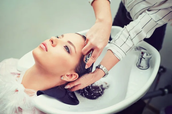 Hair Washing Hairdressing Salon — Stock Photo, Image