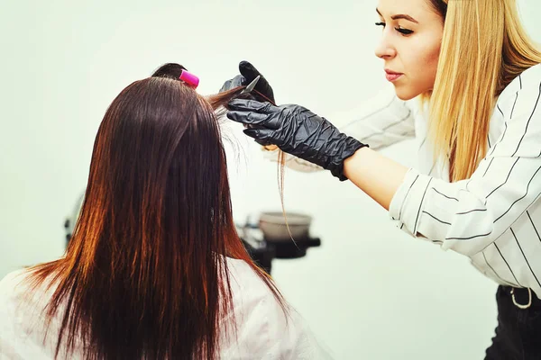 Hermosa Mujer Preparándose Para Boda — Foto de Stock