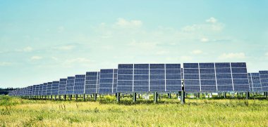 Yeşil elektrik. Metin, kopyalama alanı, web afişi, banne için yer