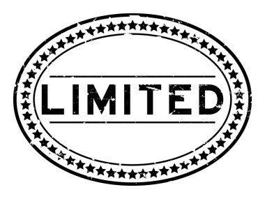 Grunge siyah sınırlı kelime oval lastik mühür damgası beyaz arka plan üzerinde