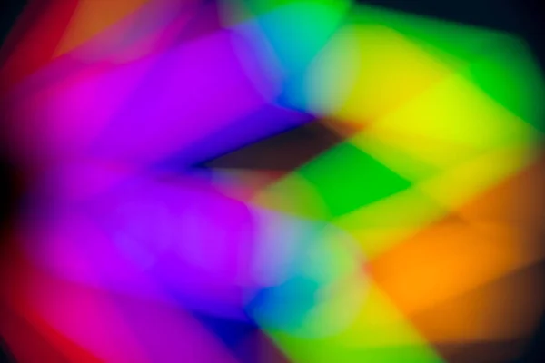 Abstrakte Mehrfarbige Leuchtstoffröhren Auf Schwarzem Hintergrund — Stockfoto
