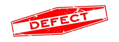 Grunge kırmızı kusur kelime altıgen lastik mühür damgası beyaz arka plan üzerinde