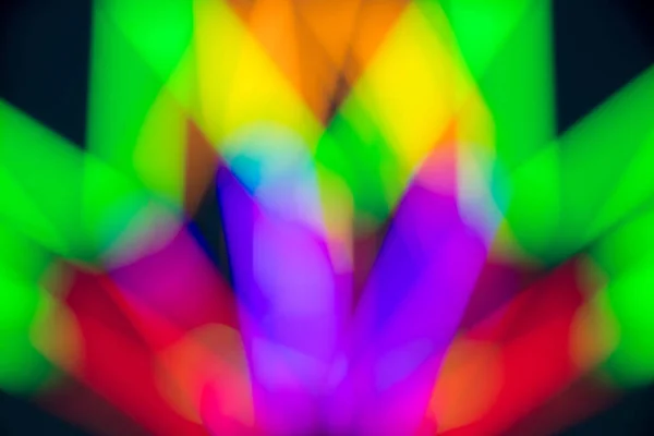 Abstrato Multi Cor Brilho Fluorescente Sobre Fundo Preto — Fotografia de Stock