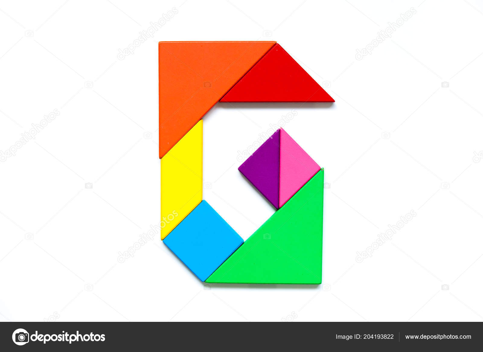 Letras en tangram sale