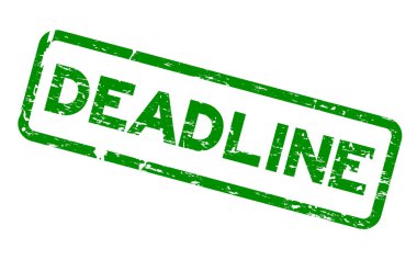 Grunge yeşil son kare lastik mühür damgası beyaz arka plan üzerinde