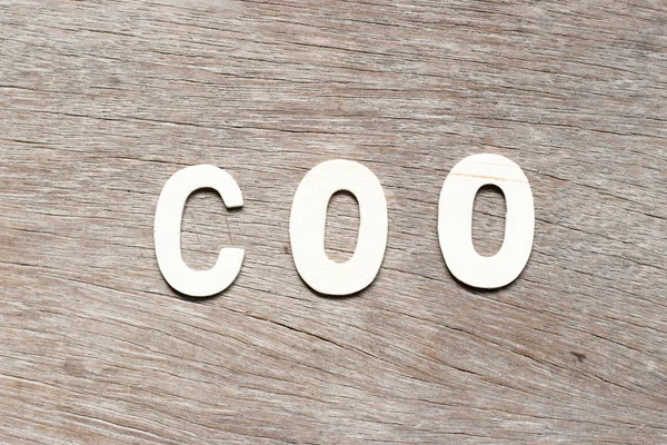 Coo 책임자의 알파벳 — 스톡 사진