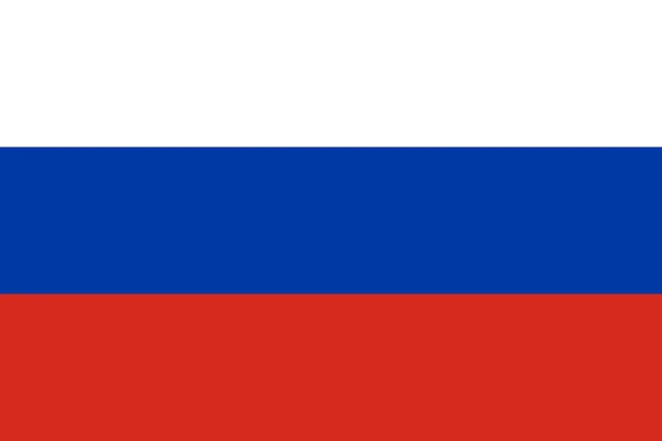 Bandeira Nacional País Rússia Branco Azul Cor Vermelha —  Vetores de Stock