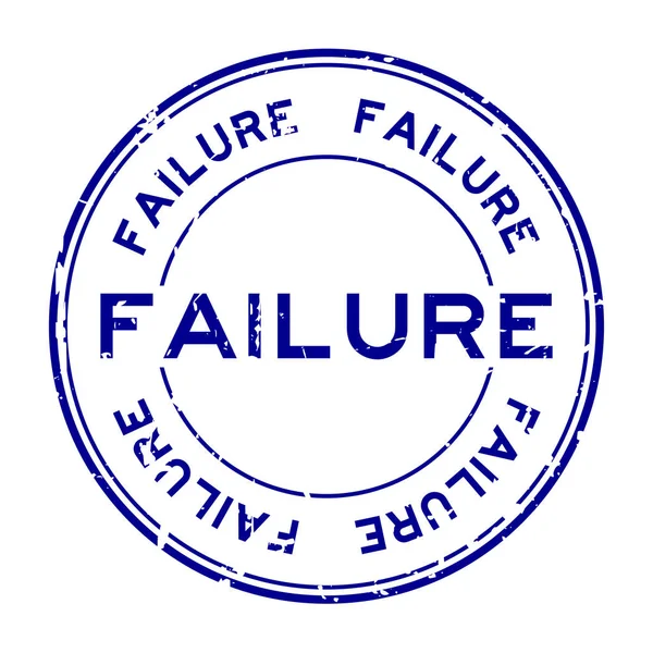 Grunge Blue Failure Word Rubber Seal Stamp White Background - Stok Vektor