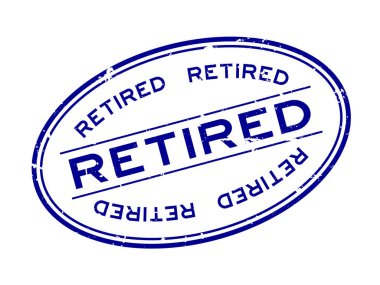 Grunge mavi kelime oval lastik mühür beyaz arka planda