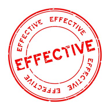 Grunge kırmızı beyaz arka plan üzerinde yuvarlak damga mühür iş etkili kelime