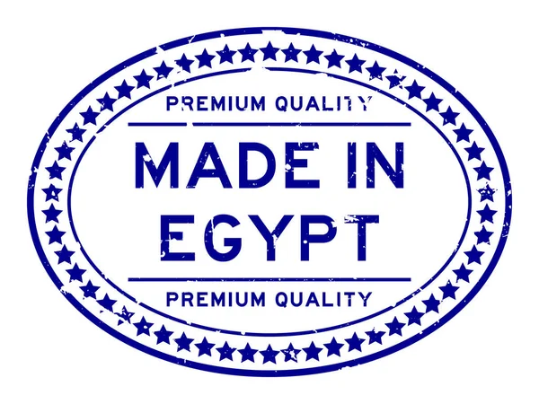 Серо-голубой премиум-класс, сделанный в Египте. — стоковый вектор