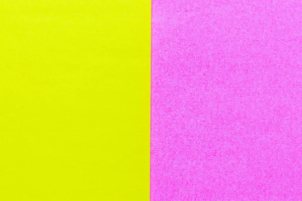 Abstraktes gelbes und rosafarbenes Papier mit strukturiertem Hintergrund und Kopierraum für Design und Dekoration — Stockfoto