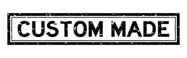 Grunge nero personalizzato parola quadrata sigillo di gomma timbro su sfondo bianco — Vettoriale Stock