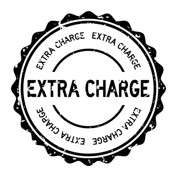Grunge fekete extra díj szó kerek gumi pecsét bélyegző fehér háttér — Stock Vector