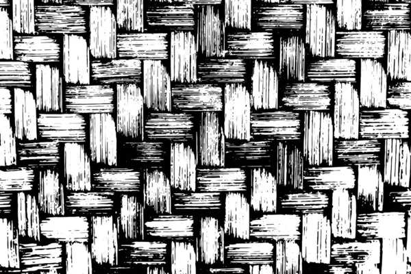 Grunge textura preta como forma de vime no fundo branco (Vector). Use para decoração, envelhecimento ou camada antiga — Vetor de Stock