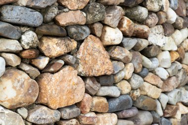 Taş duvar arkaplanına çok sayıda kaya bileşimi
