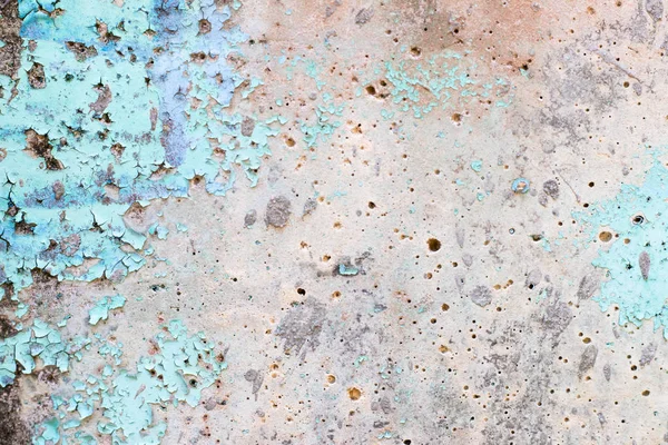 Betong strukturerad bakgrund med spricka av blå färg målning — Stockfoto