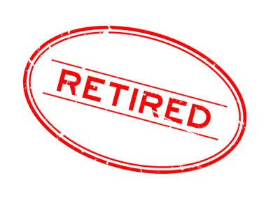 Grunge kırmızı kelime oval lastik mühür beyaz arka planda