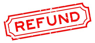 Beyaz arka planda Grunge kırmızı kırmızısı ve sözel mühür damgası