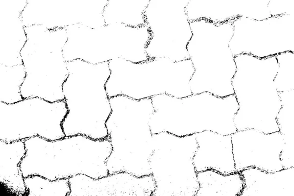 白い背景 ベクトル にレンガの床ブロック形状として黒の質感を研削 経年変化または古い層のための使用 — ストックベクタ