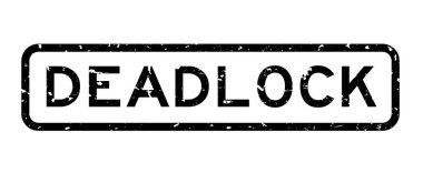 Grunge kara kilit kelime kare kauçuk mühür beyaz arka planda