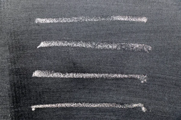 Білий Колір Крейди Малювання Наборі Фігури Лінії Фоні Чорної Дошки — стокове фото