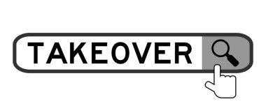 Beyaz arkaplanda büyüteç simgesini devretme ile sözcük devralma ile arama paneli