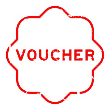 Grunge kırmızı kupon kelime beyaz arka planda lastik mühür damgası