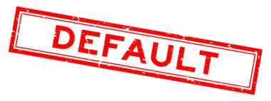 Grunge kırmızı öntanımlı kelime rsquare ubber mühür beyaz arkaplan