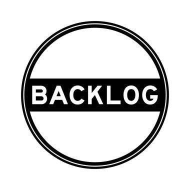 Beyaz arkaplanda birikmiş sözlerle siyah renkli mühür etiketi