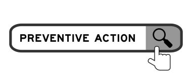 Beyaz arkaplanda büyüteç simgesi olan sözcük önleyici eylemde arama paneli