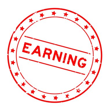 Grunge kırmızı kelime kazanma beyaz arka planda mühür yuvarlak mühür