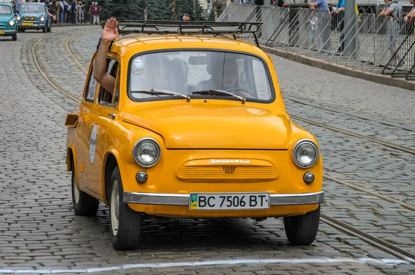 Lviv Ucrania Junio 2018 Antiguo Coche Retro Vintage Soviético Zaz — Foto de Stock