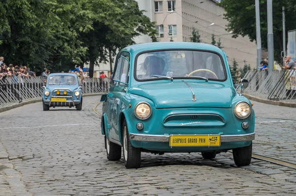 Lviv Ukraine Junho 2018 Velho Carro Retro Vintage Soviético Zaz — Fotografia de Stock