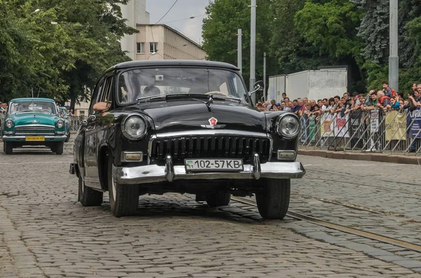 Lviv Ukraine Juin 2018 Vieille Voiture Rétro Soviétique Gaz Volga — Photo