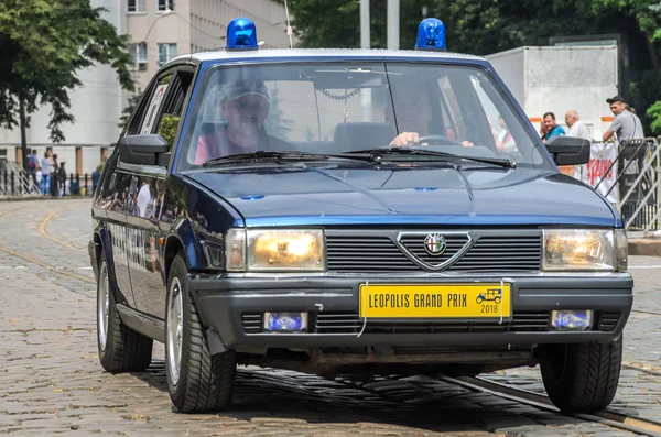 Львов Украина Июнь 2018 Старая Винтажная Полицейская Машина Alfa Romeo — стоковое фото