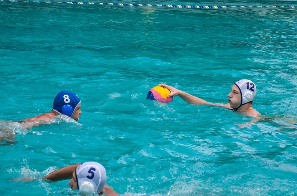 Lviv Ucrania Junio 2018 Atletas Juegan Piscina Waterpolo — Foto de Stock