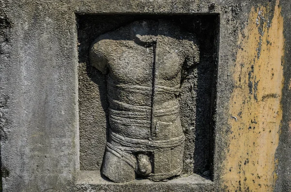 意大利罗马 2018年8月 意大利蒂沃利 Este 别墅的带有身体部位的古董纪念碑 — 图库照片